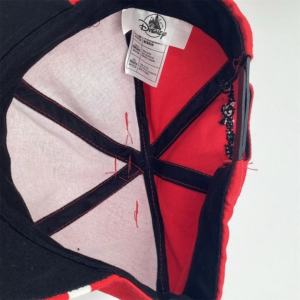 Disney‎ Parks Minnie Mouse Polka Dot Baseball Hat Cap Ears Youth Size